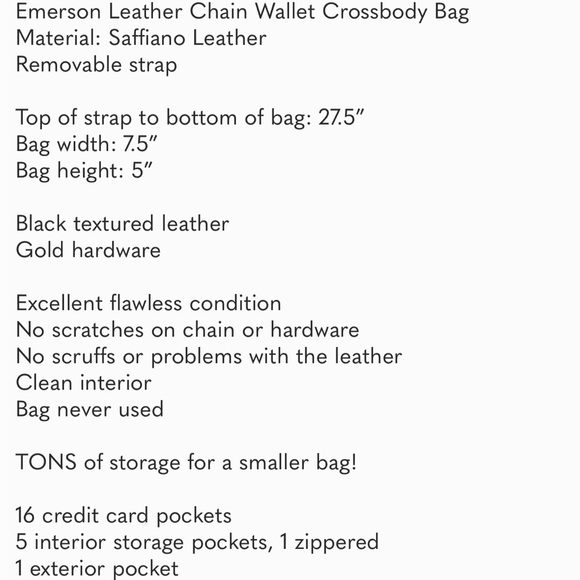 Tory Burch Emerson Chain Wallet Crossbody - Picture 8 of 8